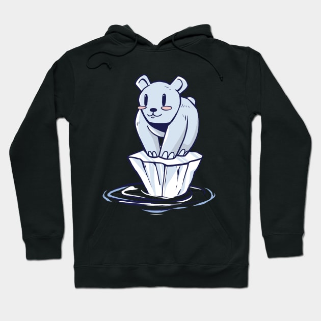 global warming environment POLAR BEAR  Hoodie by Midoart